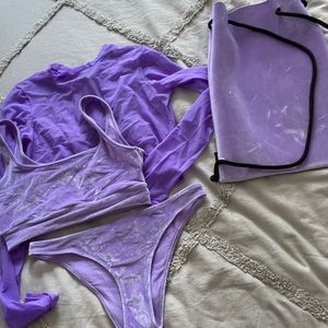 Triangl bikini set - Purple Elle bikini